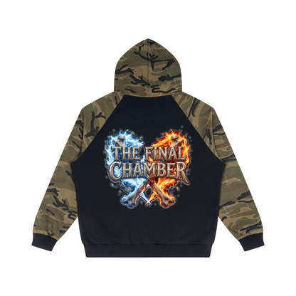 PYN™ "The Final Chamber" Camo-Splice Raglan Zip Hoodie