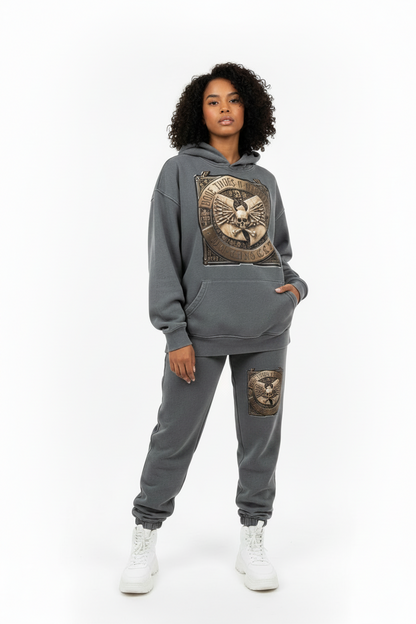 PYN™ "The Final Chamber" Legacy Vintage Wash Boxy Sweatsuit