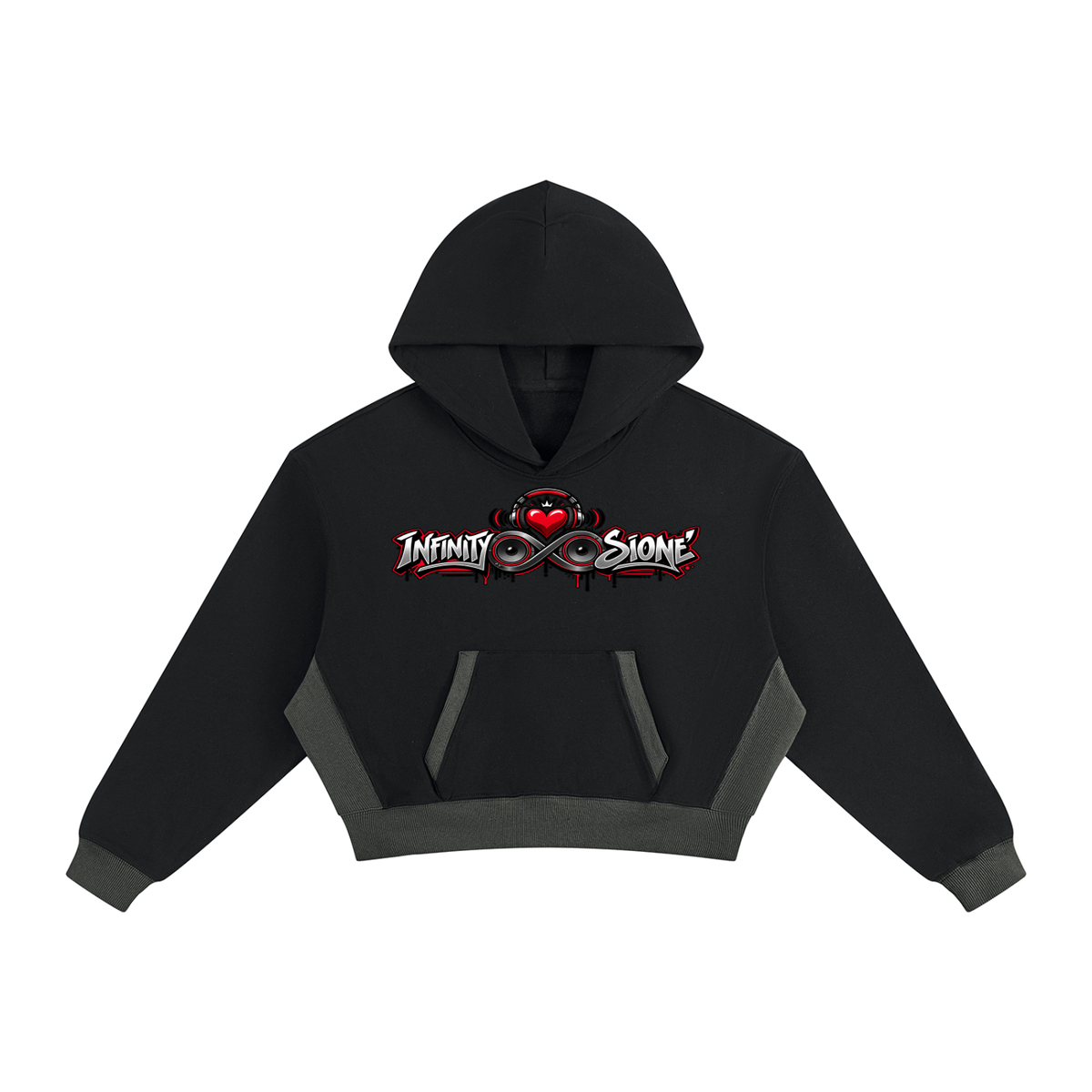 Infinity Sione "HeartBeatz" Women's Color Block Raw Hem Sweatsuit