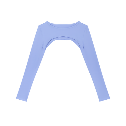 "Brooklyn Republic Essentials" Women’s Cutout Long Sleeve Yoga Shrug