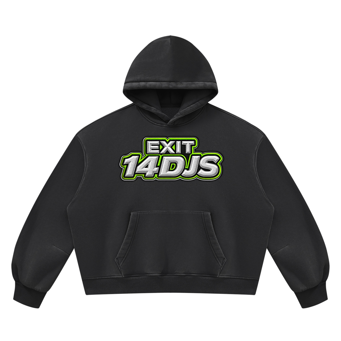 "Exit 14"  Vintage Wash Barrel Leg Fleece Sweatsuit