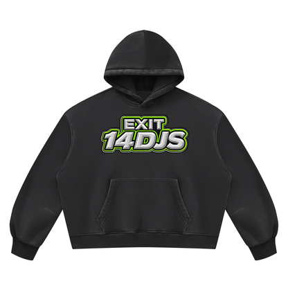 "Exit 14"  Vintage Wash Barrel Leg Fleece Sweatsuit