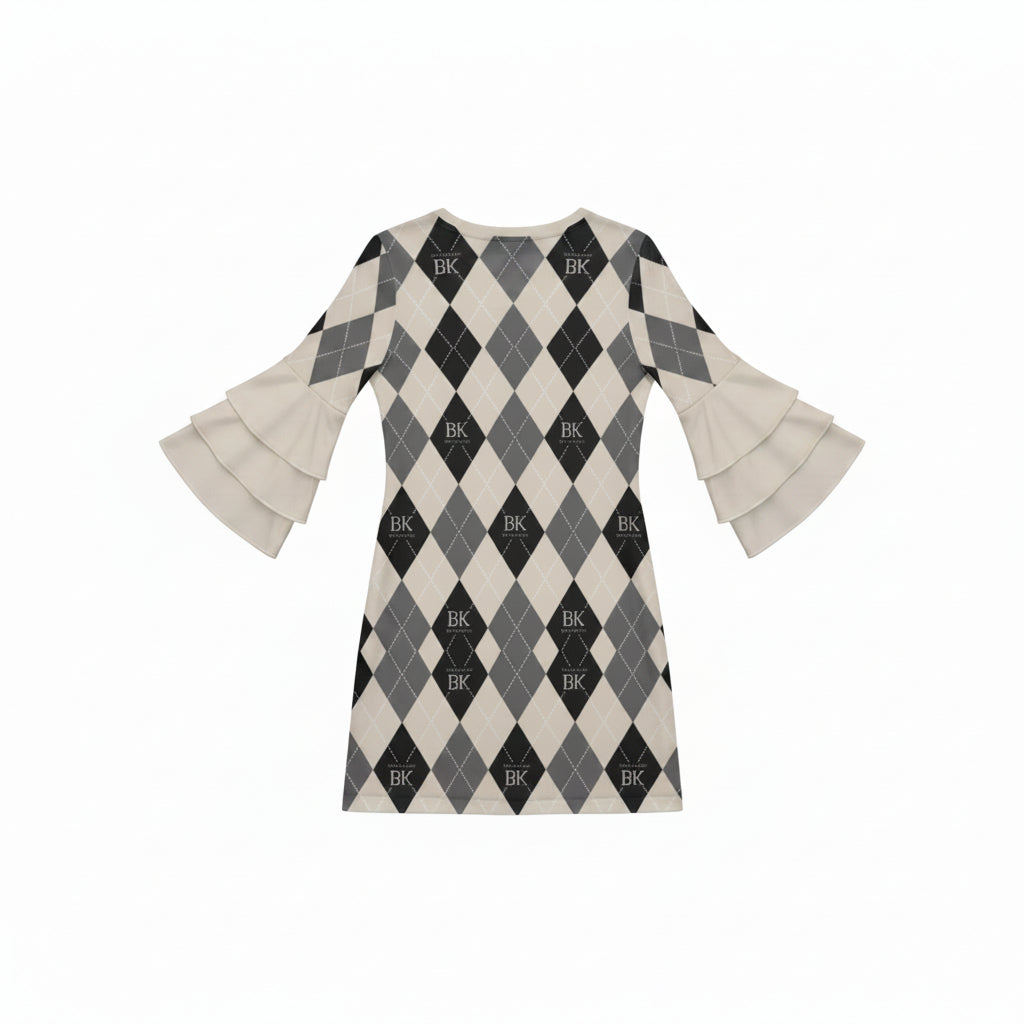 "Brownsville" Women's Stacked Ruffle Sleeve Dress