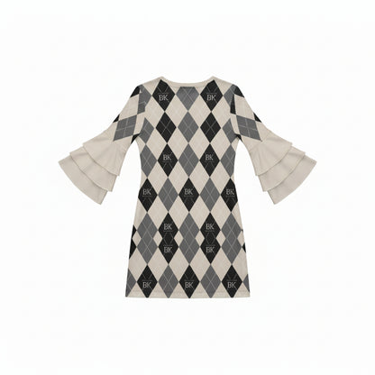"Brownsville" Women's Stacked Ruffle Sleeve Dress