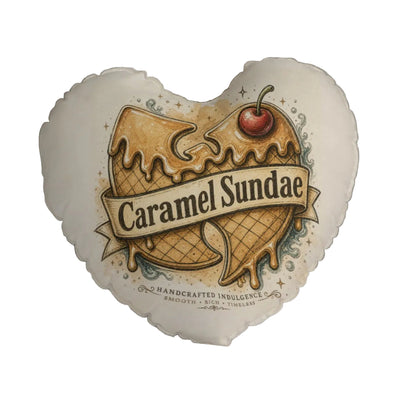 "Caramel Sundae" Heart-shaped pillow