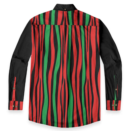 "The Low End"  Casual Lapel Long Sleeve Shirt Button-Up