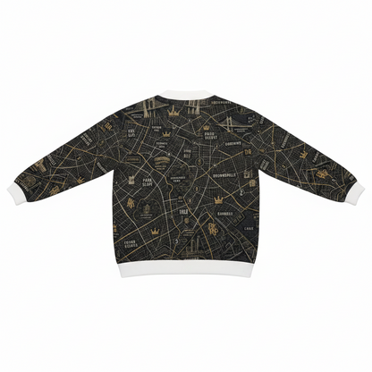 "Brooklyn"  V-neck Knitted Fleece Cardigan