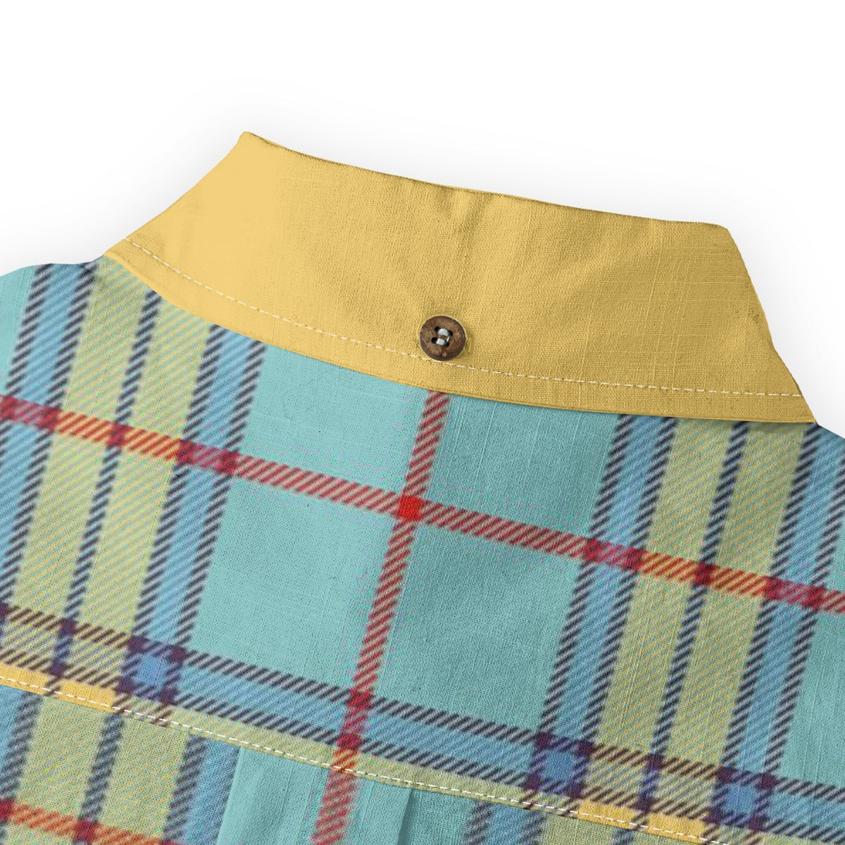 "French Cornbread" Casual Lapel Long Sleeve Button-Up