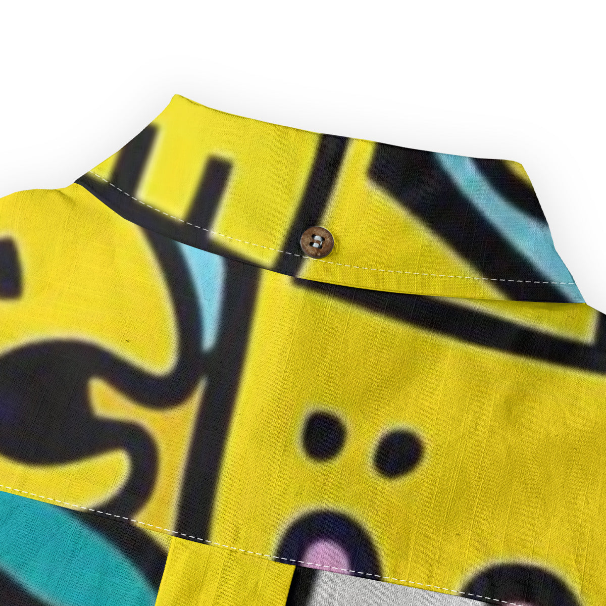"A Funky Rendition" Casual Lapel Long Sleeve Button-Up