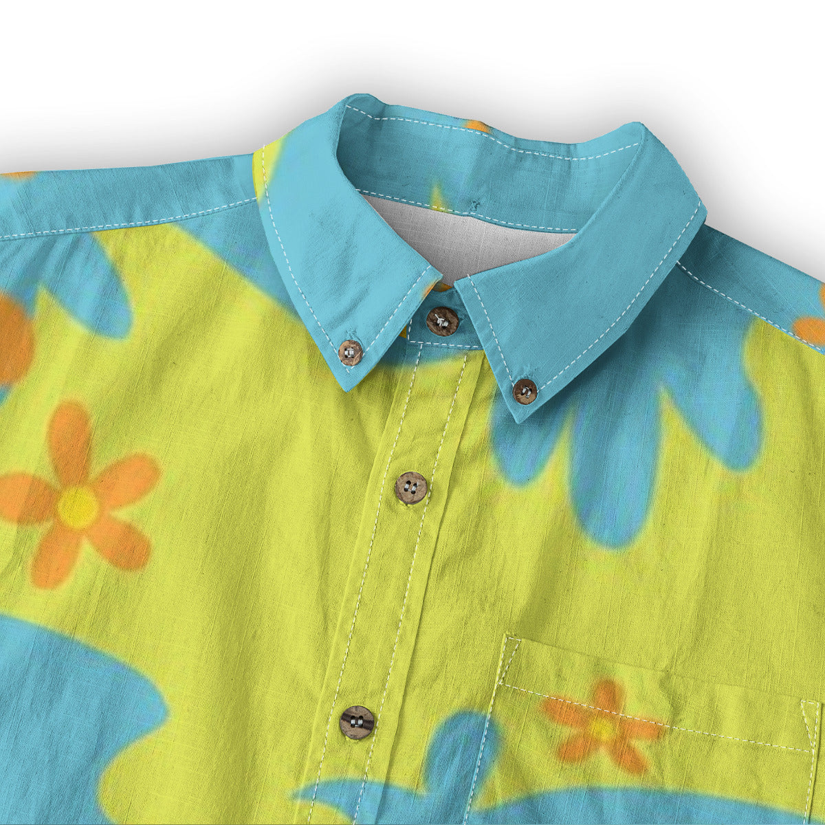 "Hey Scooby" Casual Lapel Long Sleeve Button-Up