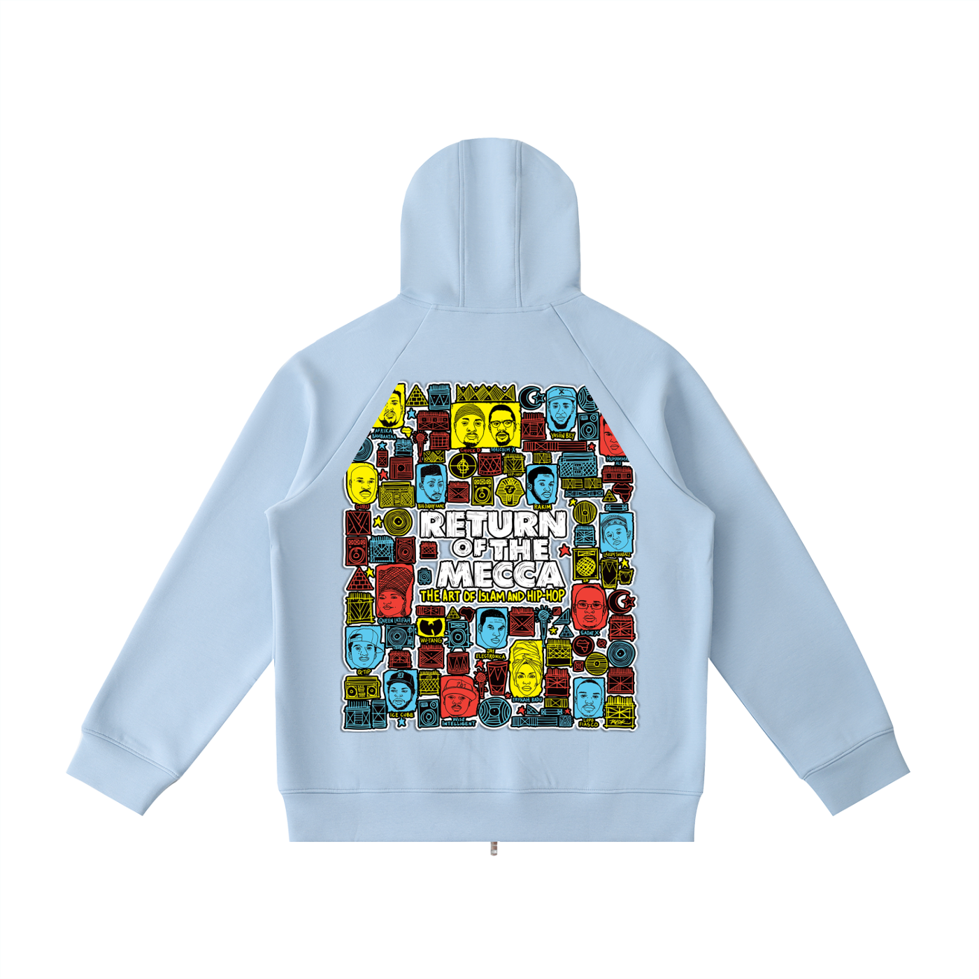 "Return to Mecca" Heavyweight Raglan Zip Hoodie