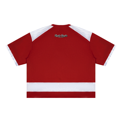Brooklyn Republic essentials™ Raglan Sleeve Mesh Boxy T-Shirt