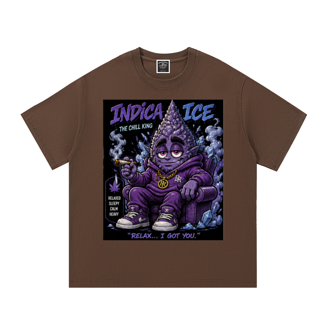 Sparksky & Dutch™ "Indica Ice" Cotton T-Shirt