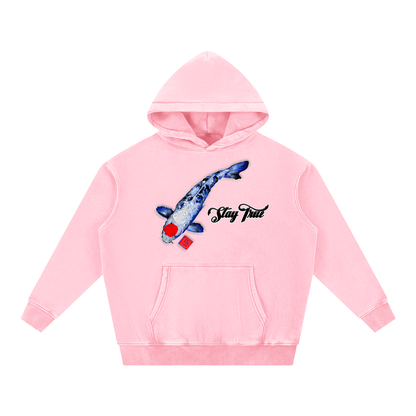 Brooklyn Zoo™ "Kingfish" Snow Wash Fleece Oversize Hoodie
