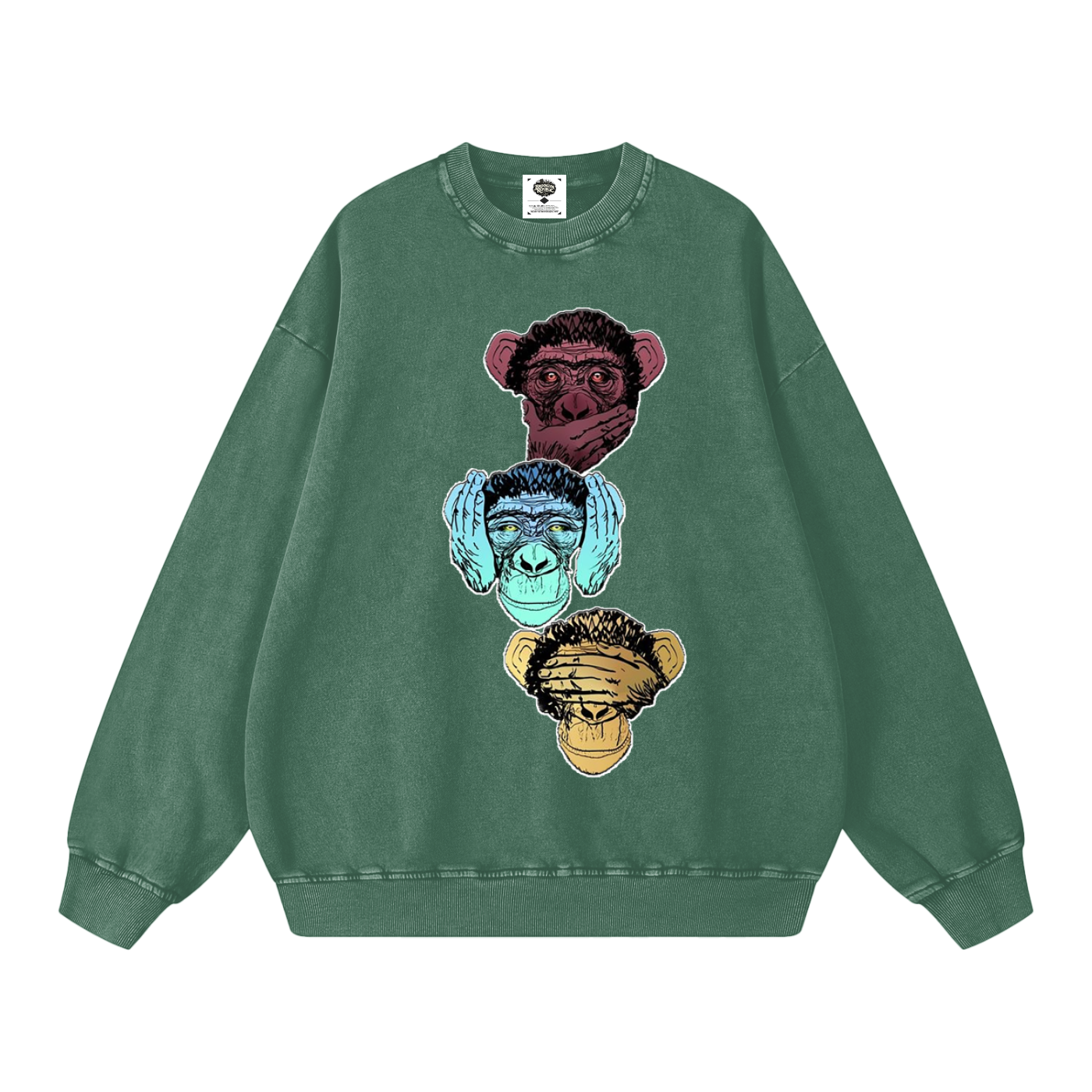 "Bootleg Theory" Snow Washed Oversized Sweatshirt