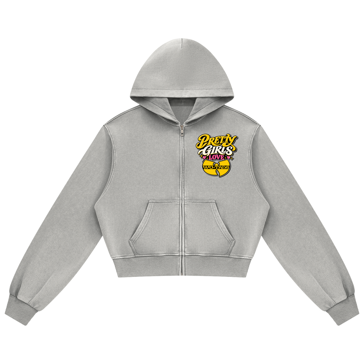 PYN™ "Pretty Girls Love Wu" Women's Mineral Wash Straight Sweatpants