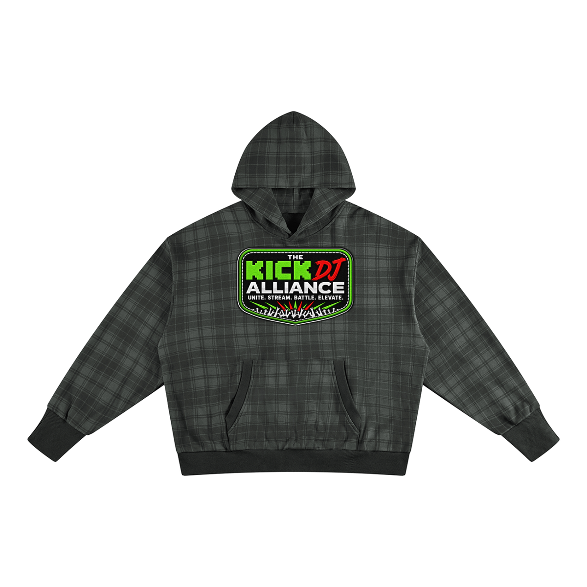"KICK DJ Alliance" Money Plaid Color Block Sweatsuit