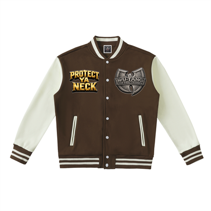 PYN™ x BKRP™ "The Final Chamber" Two-Tone Fleeced Varsity Jacket