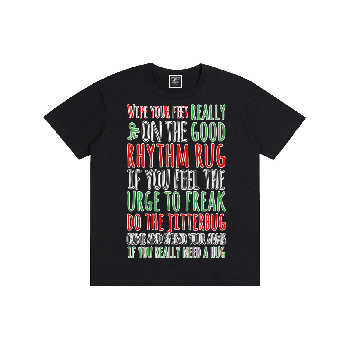 "Rhythm Rug" Pure Cotton T-Shirt