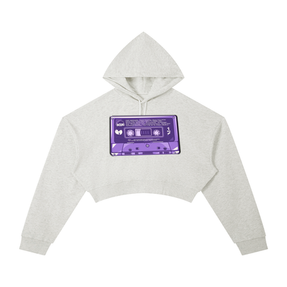 "The Purple Tape" Cropped Hoodie