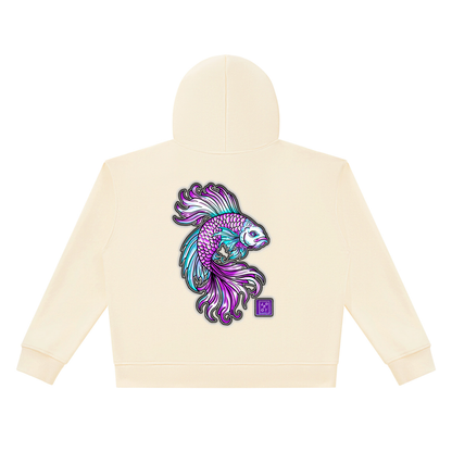 Brooklyn Zoo™ "Don't Be Koi"  Heavyweight Full Zip Boxy Hoodie