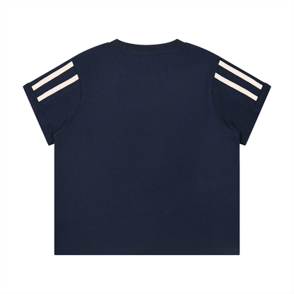 "Brooklyn Republic Essentials" Women's Varsity Stripe T-Shirt
