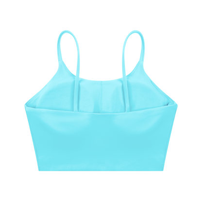 "STAY TRUE" Spaghetti Strap Yoga Sports Bra