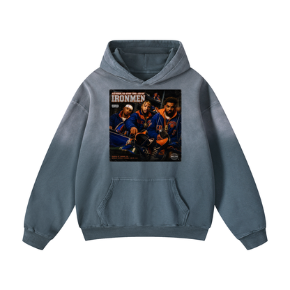 "IRONMEN" Heavyweight Sunfade Oversized Hoodie