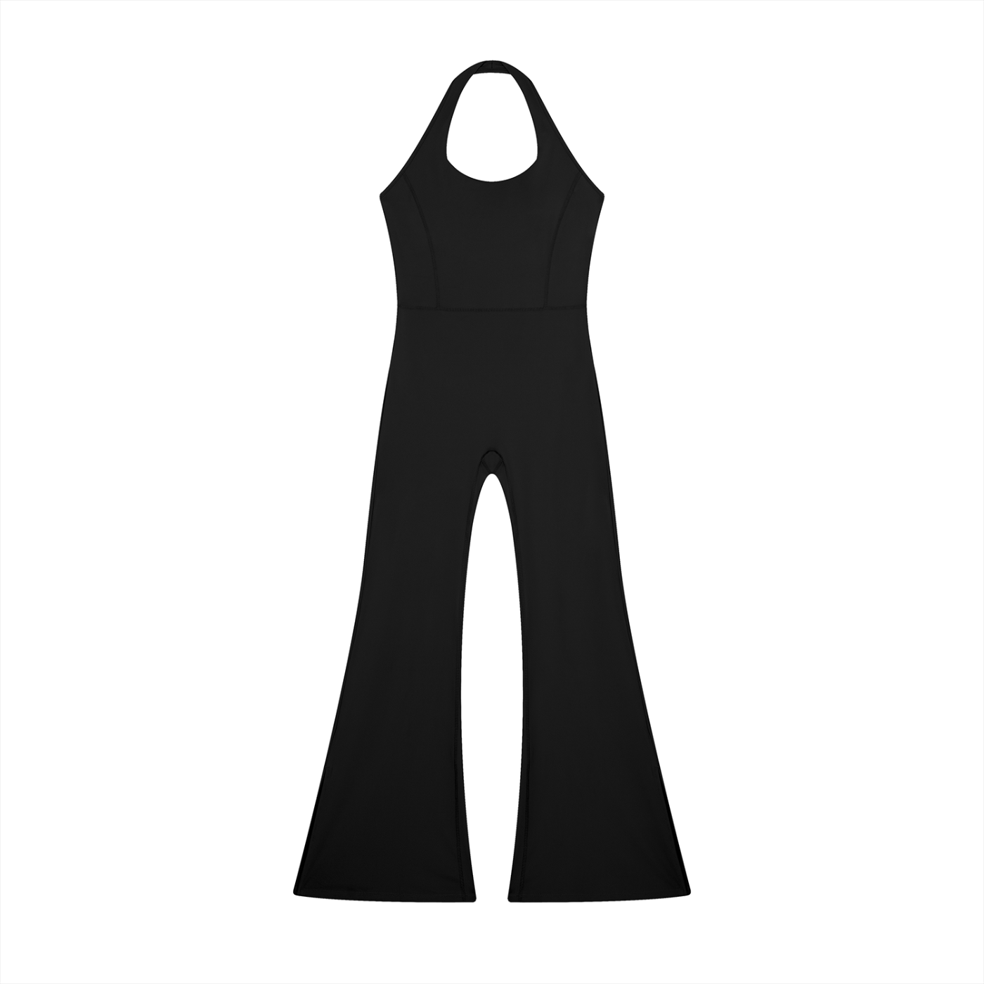 "Brooklyn Republic Essentials" Women’s Halter Flared Jumpsuit