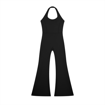 "Brooklyn Republic Essentials" Women’s Halter Flared Jumpsuit