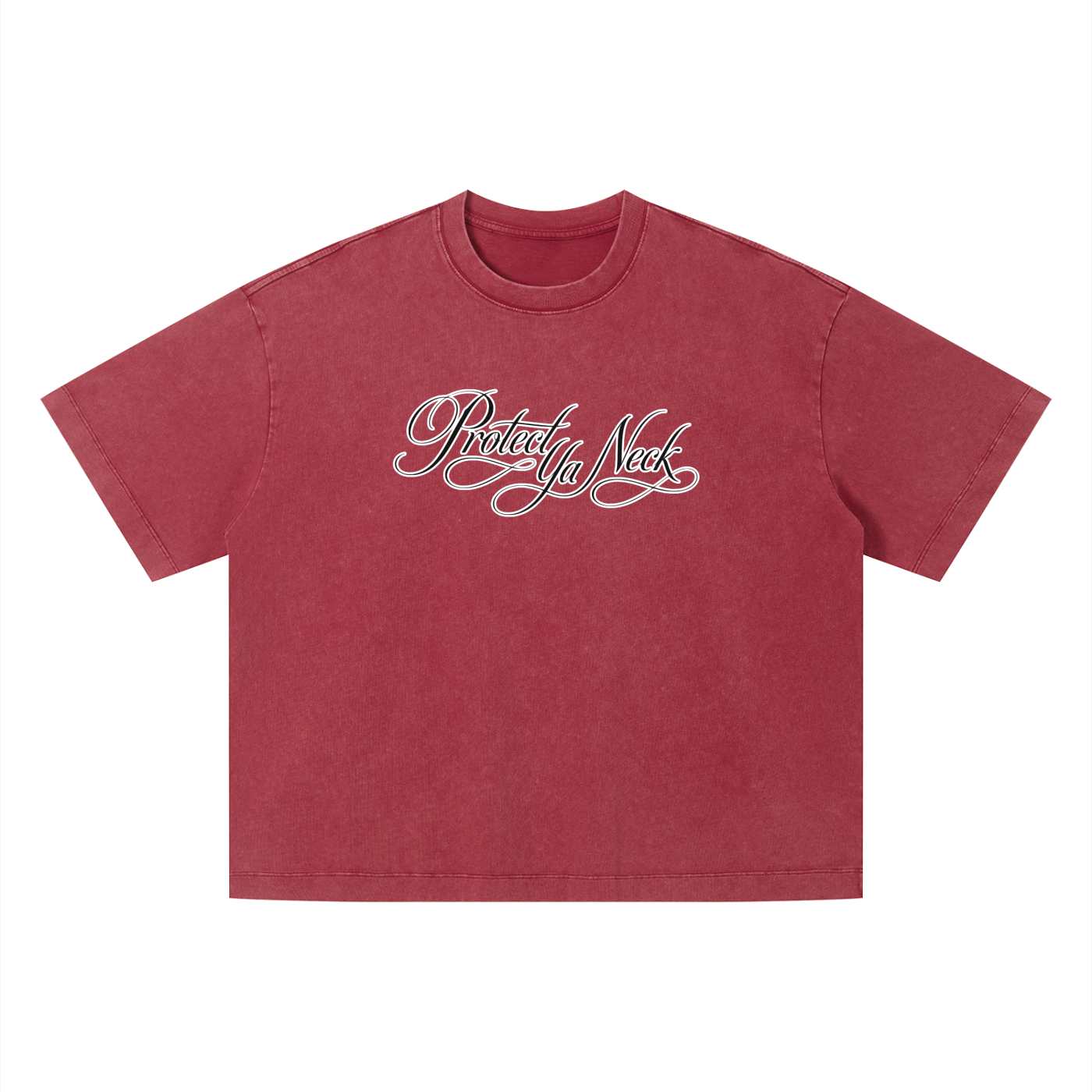 PYN™ x BKRP™  "PYN Official" Vintage Wash Boxy T-Shirt