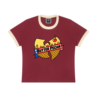 PYN™ "Butter Pecan Rican" Sorona Ringer T-Shirt