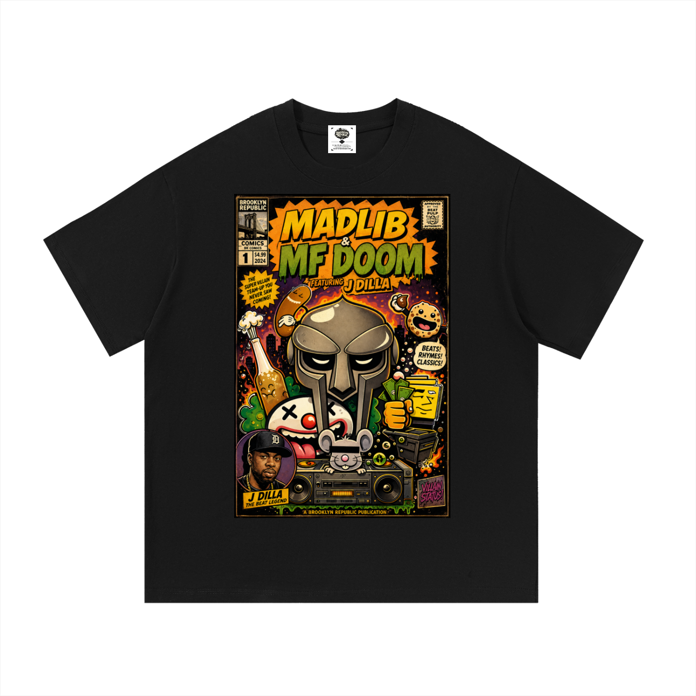 "The Adventures of MadLib and MF Doom" Cotton T-Shirt