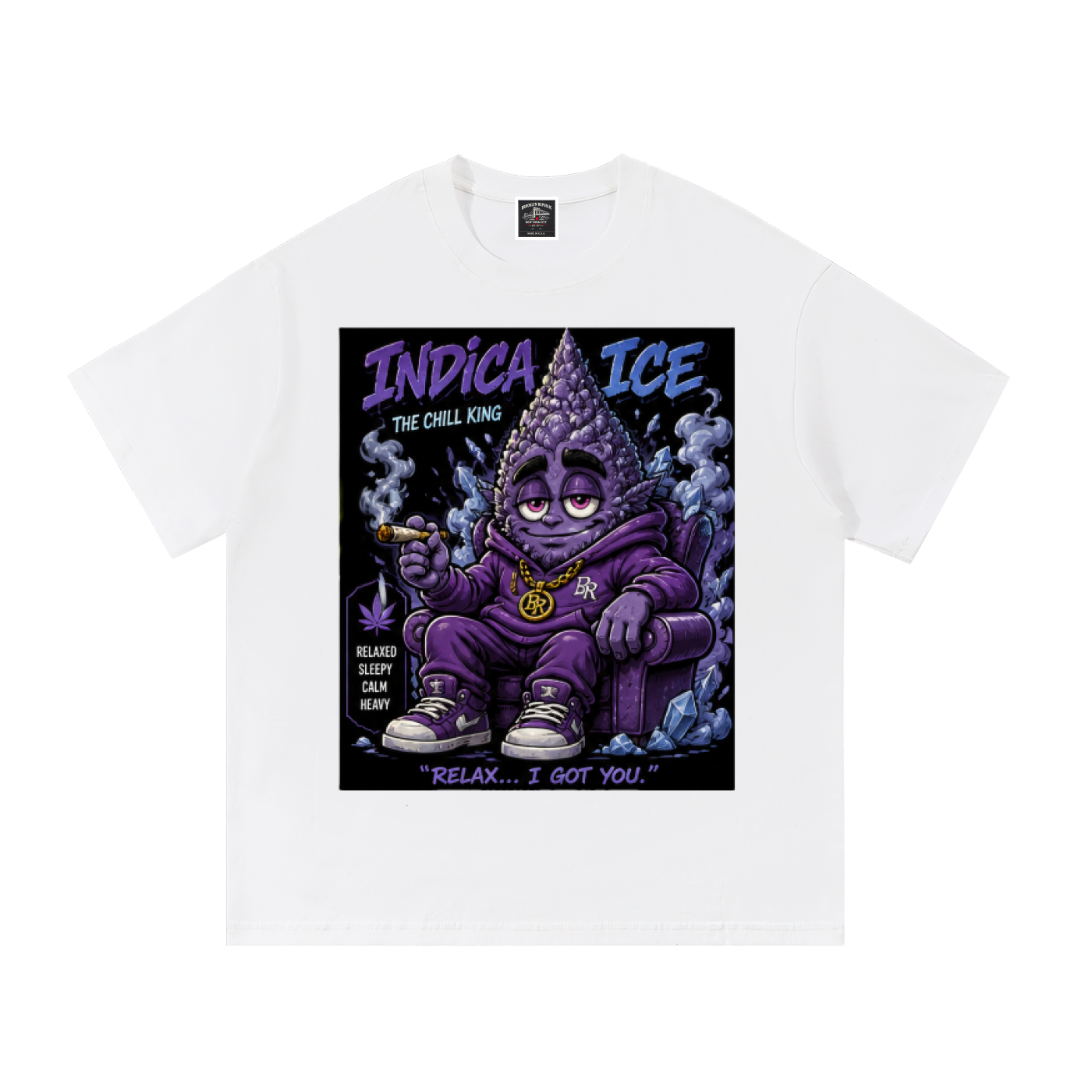 Sparksky & Dutch™ "Indica Ice" Cotton T-Shirt
