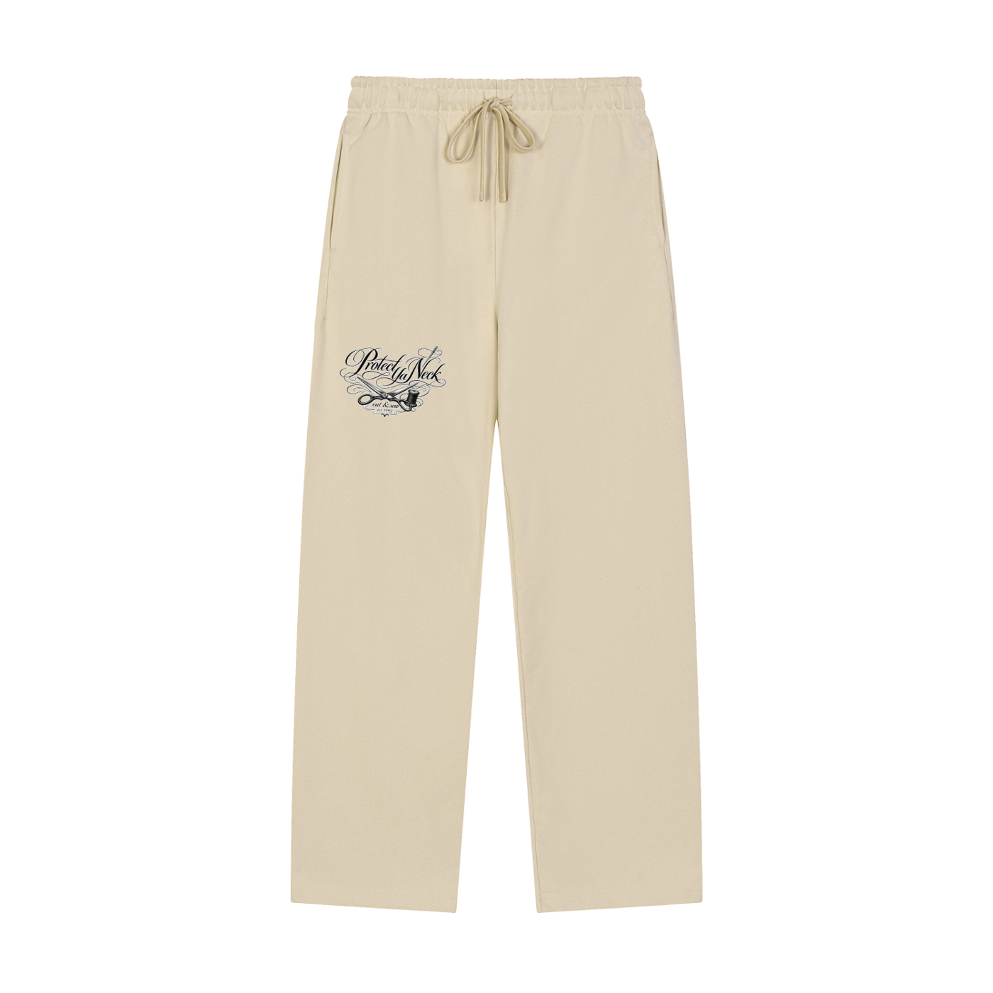 PYN™ x BKRP™ "Cut & Sew" Solid Color Straight-Leg Sweatpants