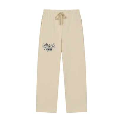 PYN™ x BKRP™ "Cut & Sew" Solid Color Straight-Leg Sweatpants