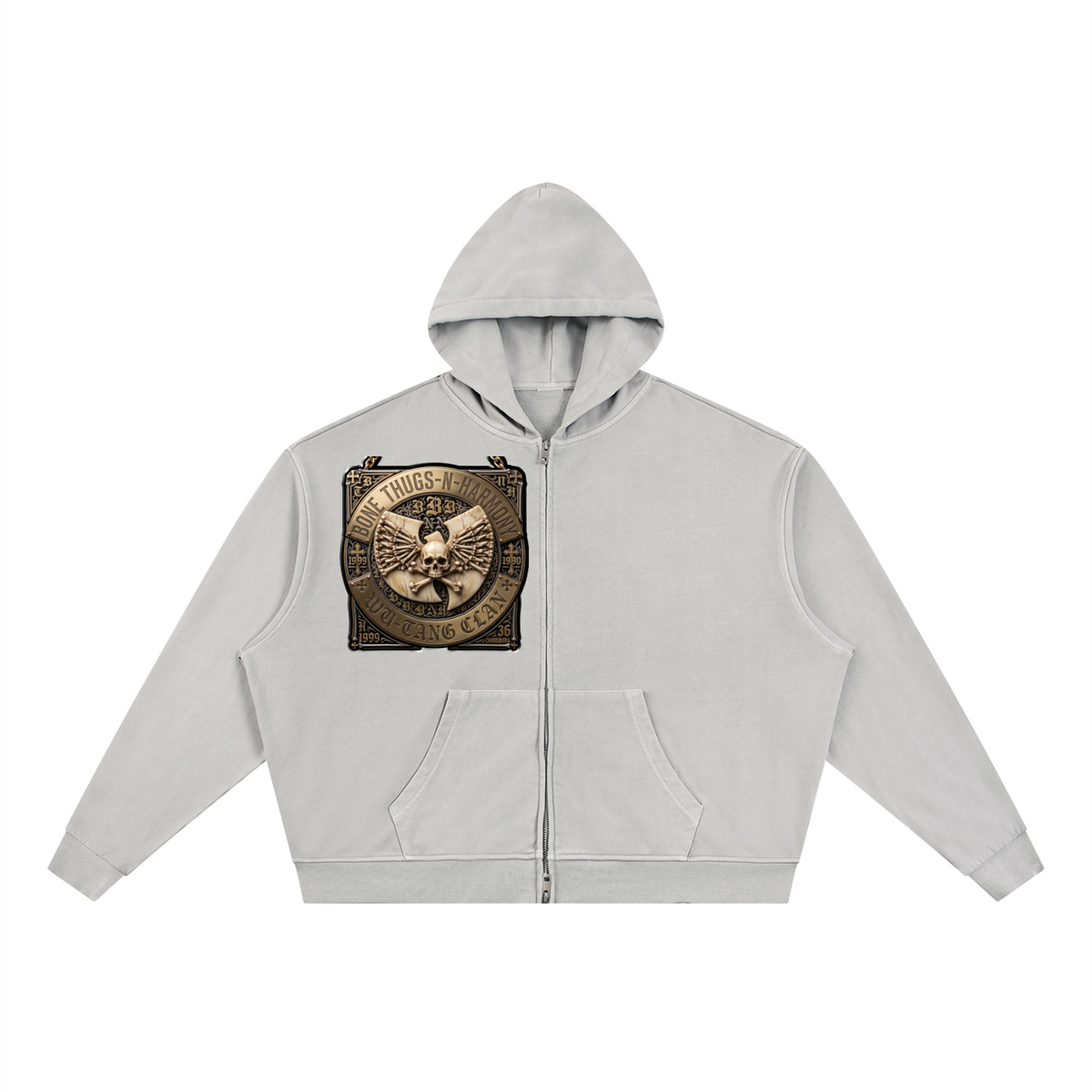PYN™ "The Final Chamber" Legacy Vintage Wash Full Zip Boxy Hoodie