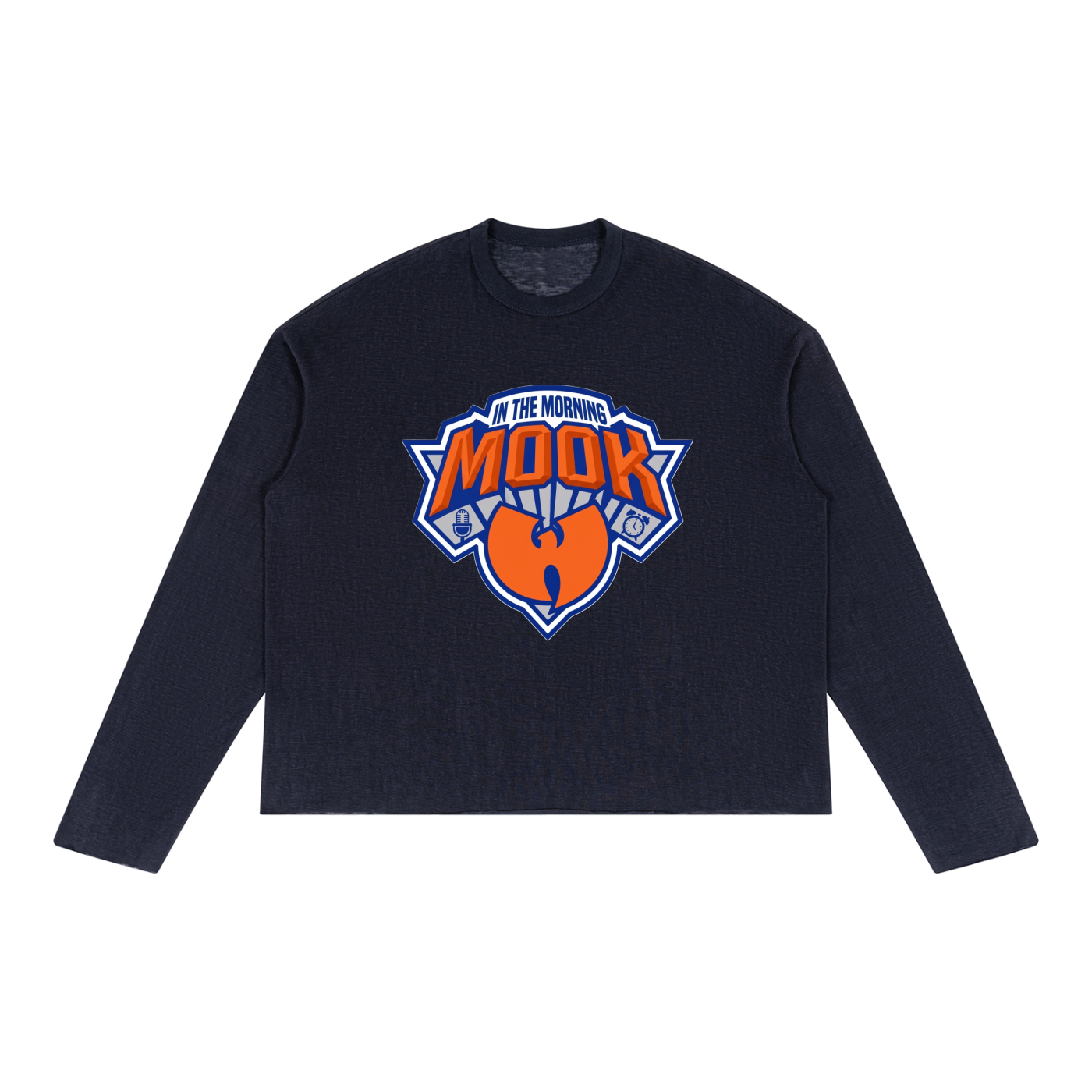 PYN™ "Mook in the Morning" Raw Edge Long Sleeve T-Shirt