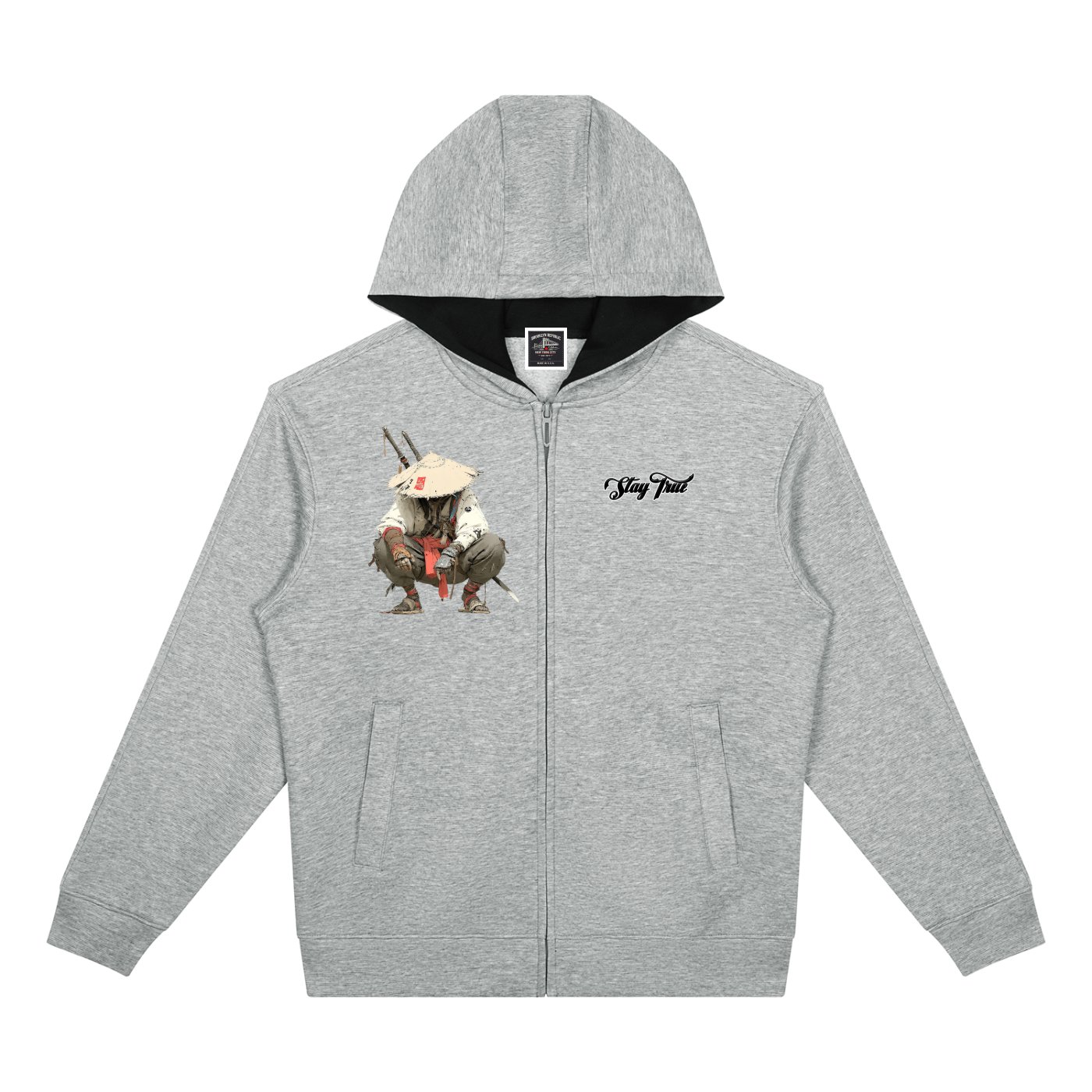 "Bushidokan" Drop Shoulder Full Zip Hoodie