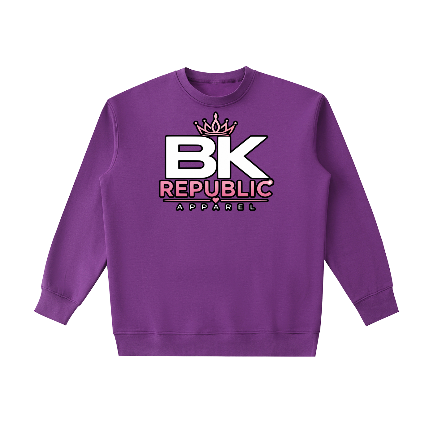 "Brooklyn Republic Essentials" Women's Block Party Heavyweight Crewneck Sweatshirt