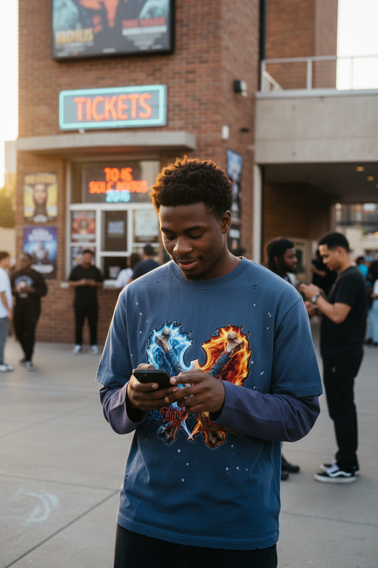 PYN™ "The Final Chamber" Vintage Wash Distressed Layer T-Shirt