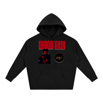 "Blood Rain" Oversize Fleeced Hoodie
