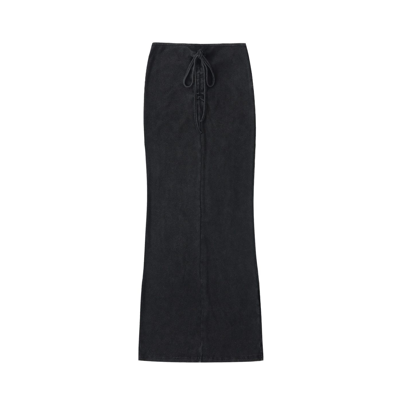 Women's Dyed Washed Drawstring Maxi Skirt