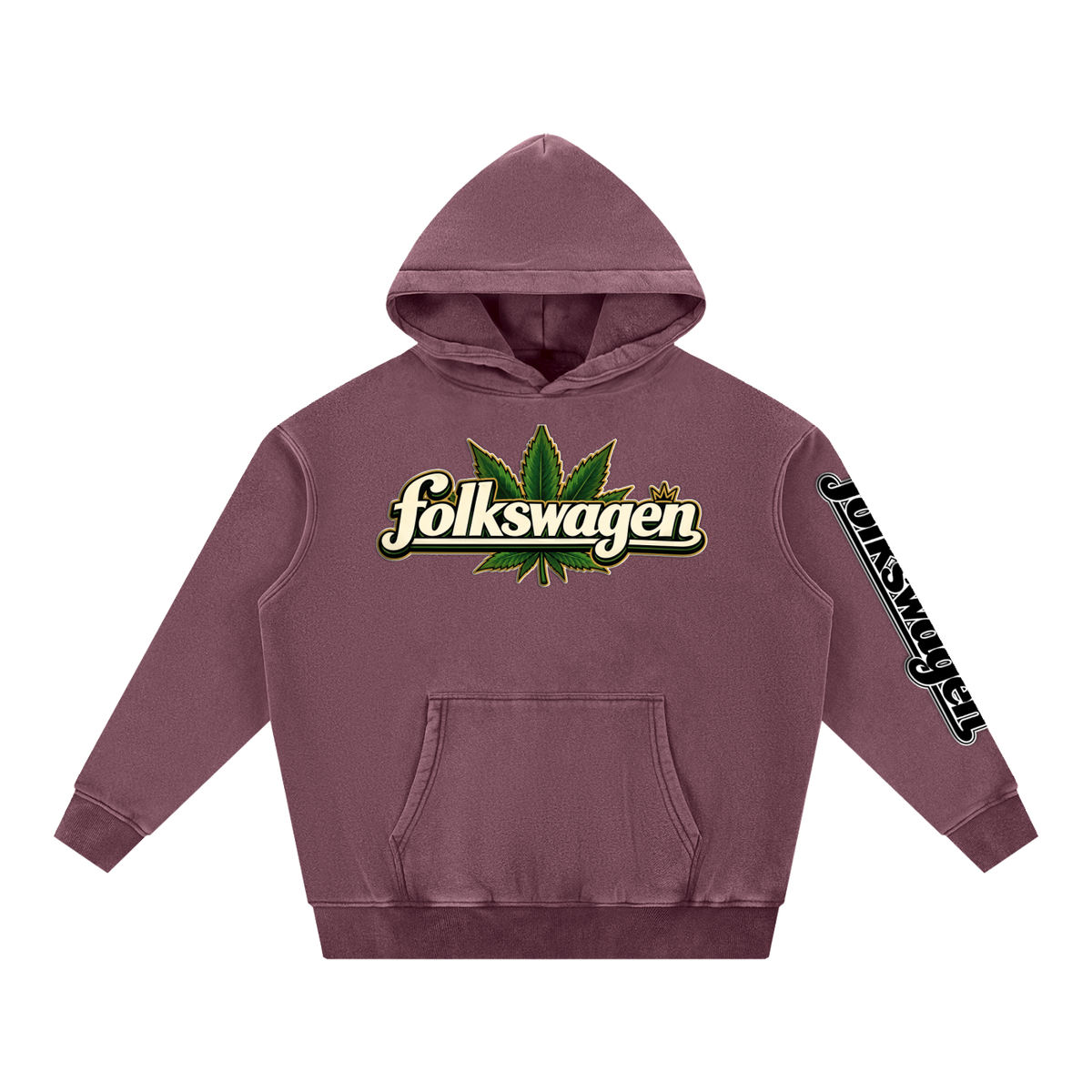 "Road Trip" Snow Wash Fleece Oversize Hoodie