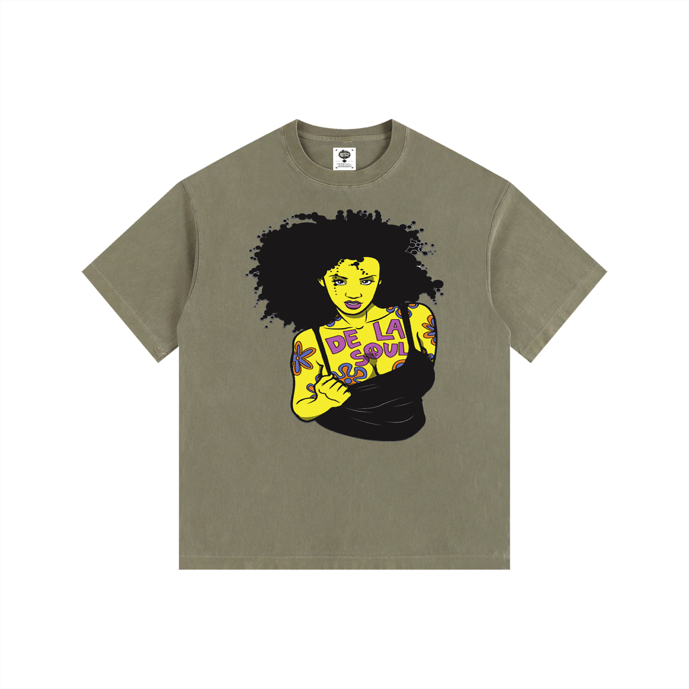 "Daisy Age" Vintage Washed Oversized Cotton T-Shirt