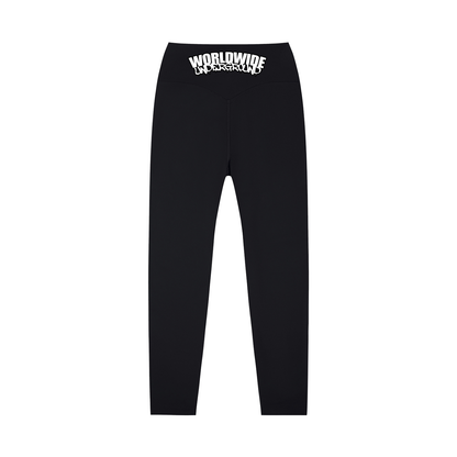 "Worldwide Underground" High-Waisted Yoga Leggings