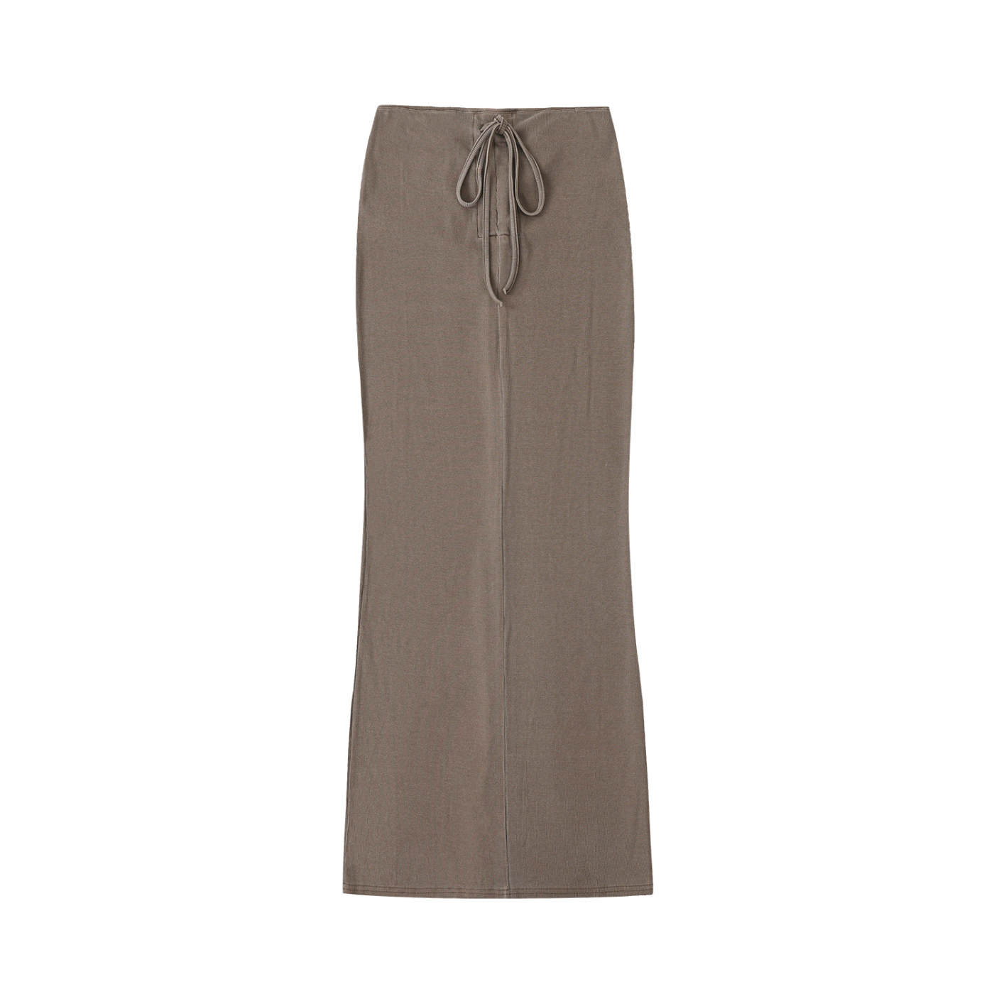 Women's Dyed Washed Drawstring Maxi Skirt