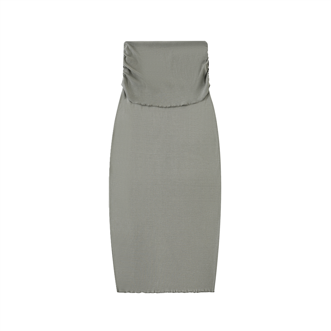 Women's Dyed Washed Straight Hip-Hugging Slim Maxi Skirt