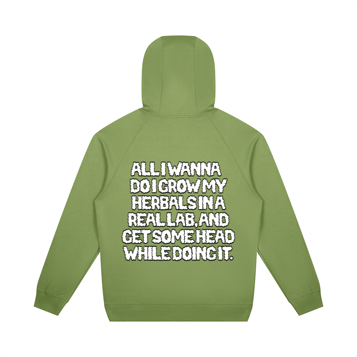 "How High" Oversized Raglan Pullover Hoodie