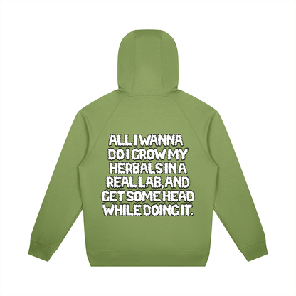"How High" Oversized Raglan Pullover Hoodie